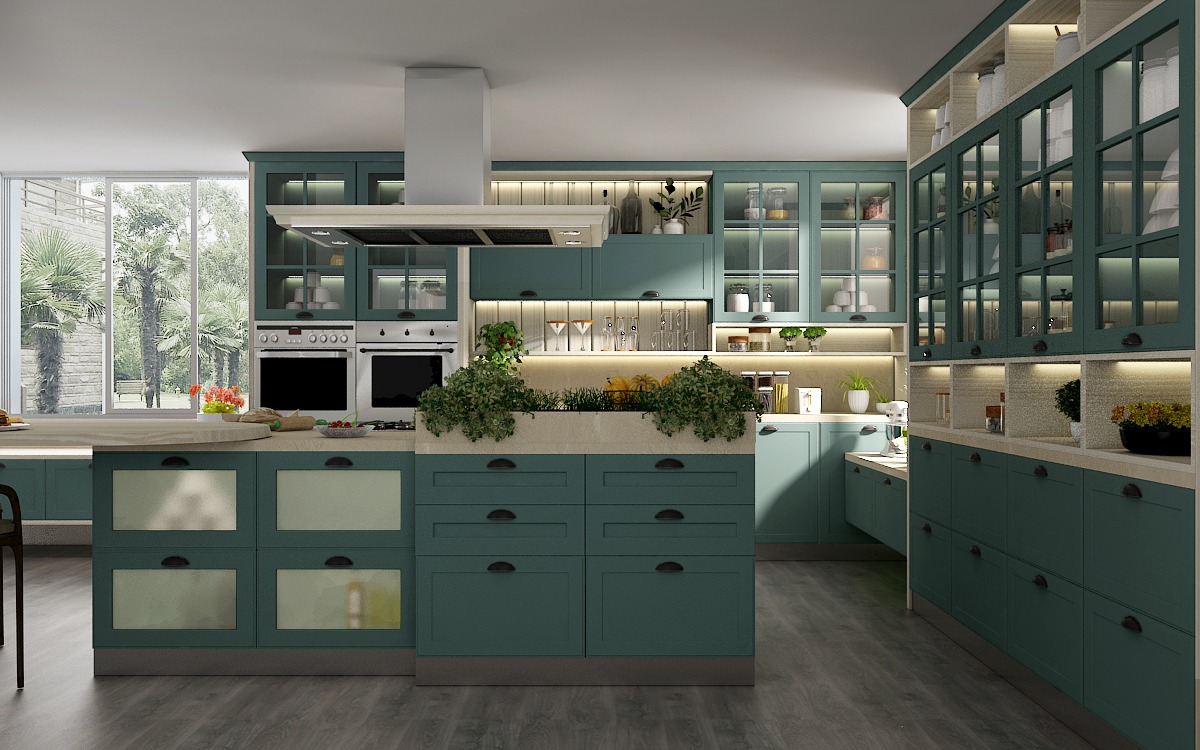 Stylish modular design kitchen and wardrobe solutions in Vadodara with the latest trends in design.